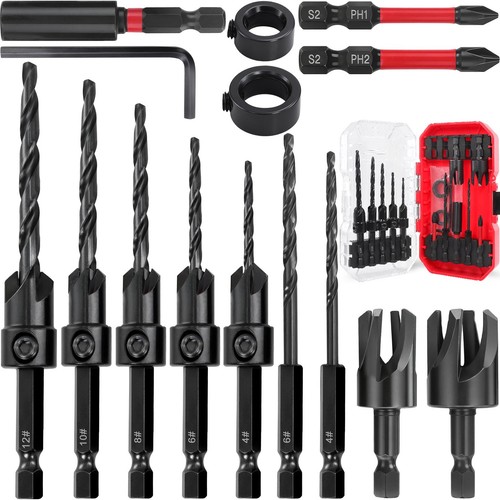 Pcs countersink drill bit - 15,