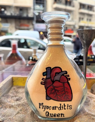Bottiglia sand art - bottiglia,