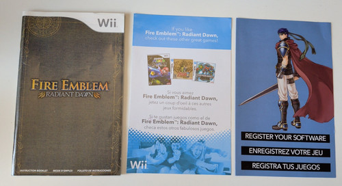 Manual insert no game - &,