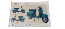 POSTER PLASTIFICATO VESPA 150