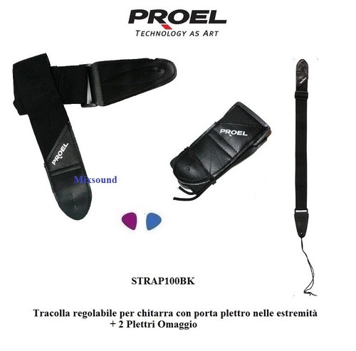 Proel strap100bk tracolla - proel,