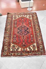 Tappeto Iraniano Rosso Blu Bianco 150 X 103 Cm
