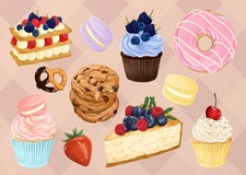 Delizioso poster da dessert