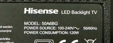 Guasto completo del TV LED HISENSE 50A6BG Verificato