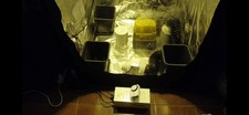kit growbox 100x100x200 hydroshoot, con vari accessori per luce aria e umidità  