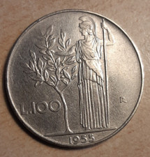 100 LIRE 1955 MINERVA