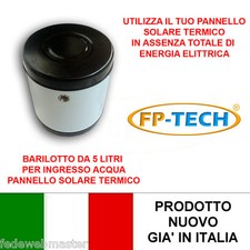 BARILOTTO DA 5 LITRI PANNELLO SOLARE TERMICO ACQUA CALDA CIRCOLAZIONE NATURALE