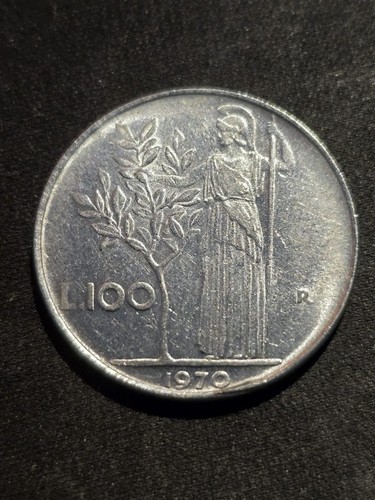 Italia 100 lire 1970 vz - italia,