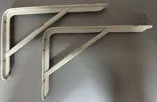 Coppia REGGIMENSOLA  STAFFA REGGI MENSOLE in metallo Bianche 40cm