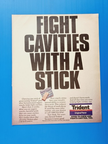 Trident gum advertising - trident,