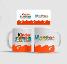  Kinder tazza tazzone Ferrero Nutella  Colazione piu'con Nome personalizzata 