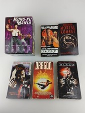10x Lot VHS Tapes Fighting Kung-Fu Mania Set Mortal Kombat Yakuza Blade Dragon