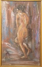 Nudo Olio Su Masonite Firmato