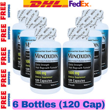 6 X 120 Cap Minoxdin 1000mg Supporto Avanzato Crescita Capelli Extra Forza