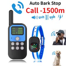 COLLARE + TELECOMANDO 1500m CANI ADDESTRAMENTO CANE ANTI ABBAIO