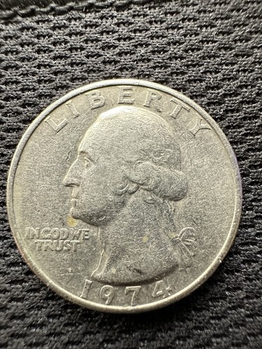 Quarter dollar error - quarter, 1974