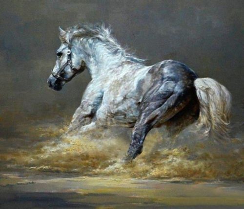Quadro olio artistico grande