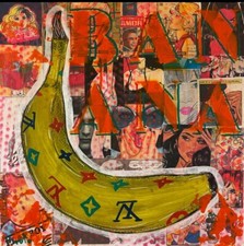 Bruto, Quadro, LV Banana Love, Street Art, Pop Art, Canvas Acrylic