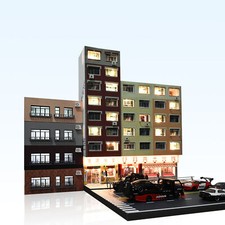 Diorama 1/64 auto garage