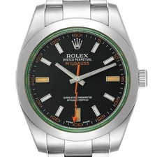 Rolex Milgauss  green crystal