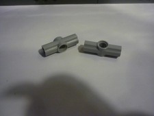 2 x LEGO TECHNIC gris Angle