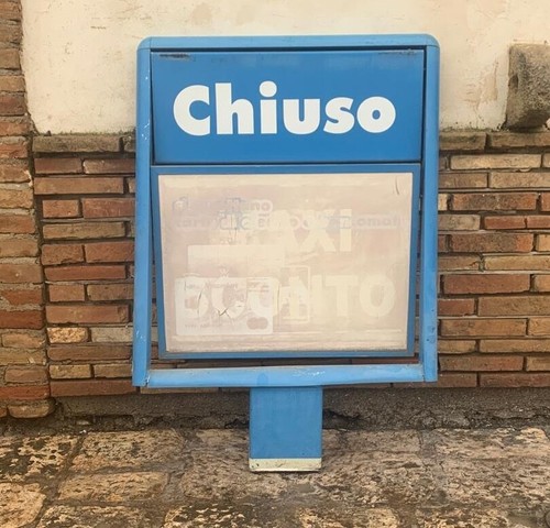 Targa insegna cartello - , in