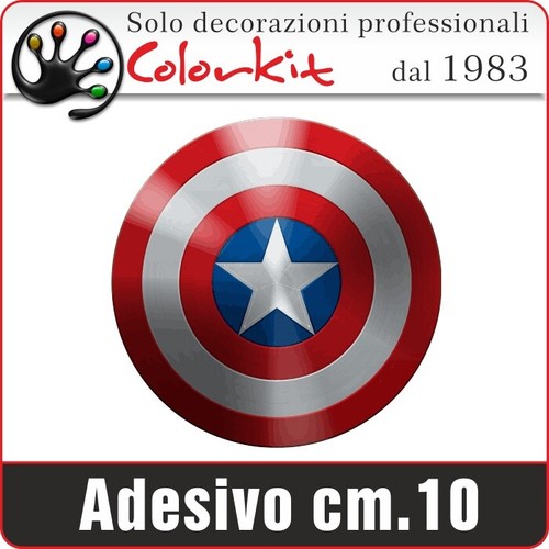 Adesivo scudo capitan america - adesivo,