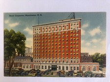 Cartolina Pubblicitaria Hotel Carpenter Manchester New Hampshire Stati Uniti c4