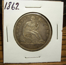 Mezzo dollaro Liberty 1862