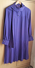 VINTAGE ANNI '30 /'40 VESTITO ABITO DONNA VIOLA TG. 44 - WOMEN DRESS ITALIAN