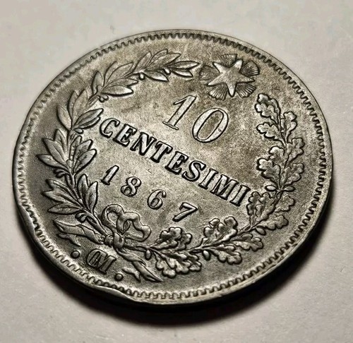 Centesimi 1867 zecca di - 10,