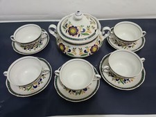 Limoges Servizio zuppiera + 5