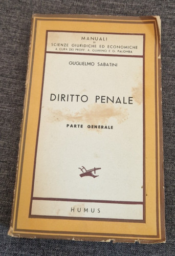 Diritto penale parte - penale.,
