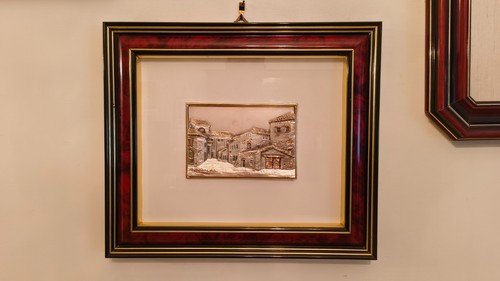 Quadro vintage bassorilievo - quadro,