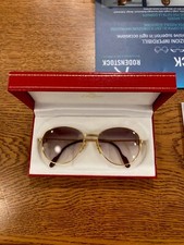 Cartier Vintage Sunglasses original Sapphire saphir with original brown lens 