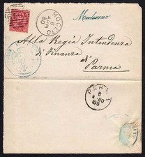 STORIA POSTALE Regno 1880 Piego da Medesano Noceto per Parma (FB9)