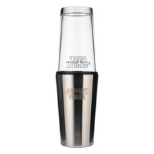 Absolut Vodka Shaker Acciaio Inox Boston Shaker Acciaio Inox Accessori Bar 2 Pezzi
