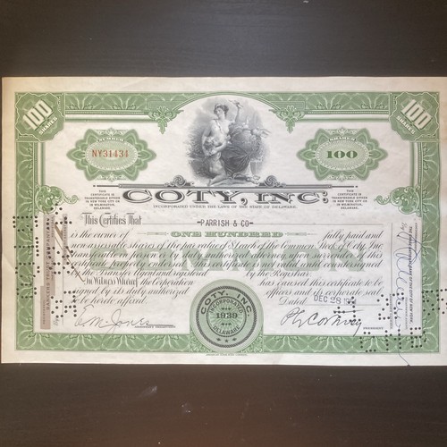 Certificato azionario - certificato,