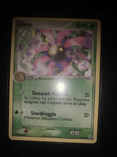 Carta pokemon lileep 92 - carta, ex