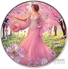 BLOSSOM BREEZE Liberty Eagle 1 Oz Moneta Argento 1$ USA 2025