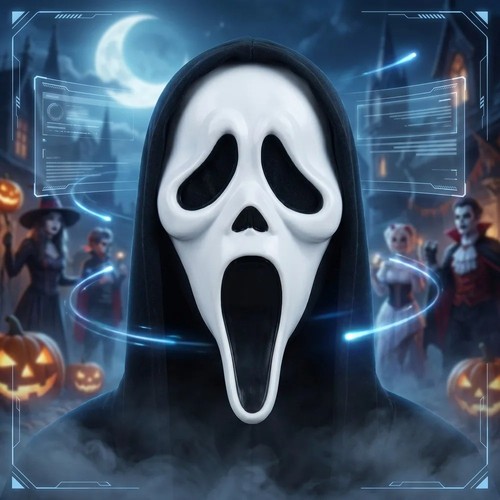 Maschera viso fantasma urlo
