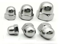 DADI CIECHI A CALOTTA M3 M4 M5 M6 M8 M10 M12 ACCIAIO ZINCATO DIN1587 UNI5721