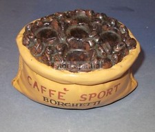 CAFFE'_CAFFETTERIA_BORGHETTI_INUSUALE RARA CERAMICA DA COLLEZIONE_PUBBLICITARIA