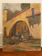 Dipinto olio d'epoca originale