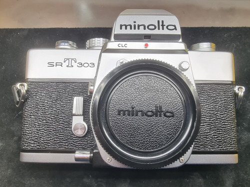 Minolta srt 303 rara corpo - minolta,