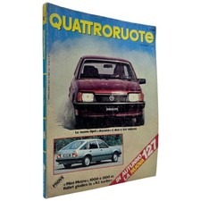 Quattroruote Ottobre 1981 Fiat Ritmo Abarth Renault 5 Turbo BMW 320 M60 