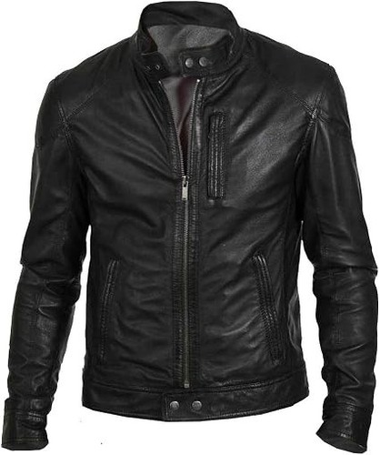 Giacca uomo nera cafe racer - nera,