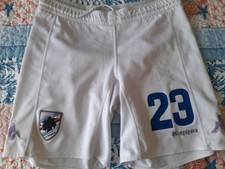 PANTALONCINI SHORT FOOTBALL MATCH WORN CALCIO SAMPDORIA KAPPA N°23  SIZE L.