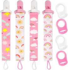 4 Pezzi Ciuccio Catena per