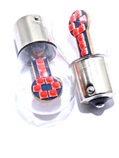 Lampada Led Stop Posizione ROSSO CANBUS Auto 12-24V Vetro BA15S 1156 P21